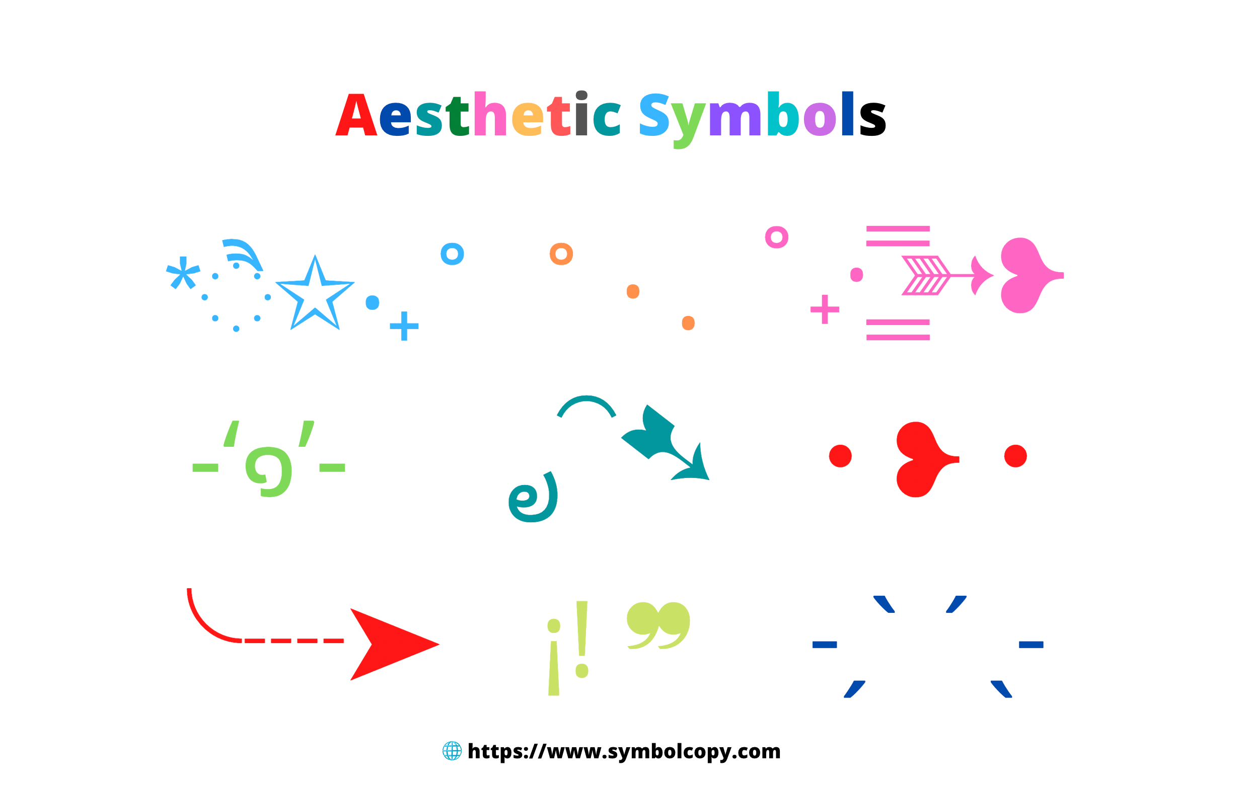 Aesthetic Symbols Copy and Paste ╰┈➤  ̗̀➛ ˏˋ°•⁀➷
