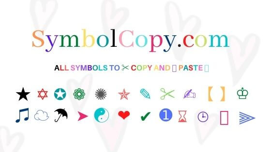 Copy ✂️ and Paste ???? Symbols — Symbolcopy